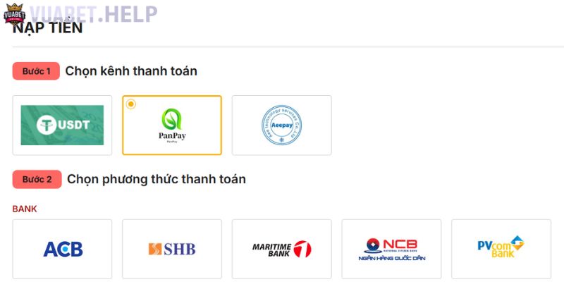 Các phương thức nạp tiền nhanh chóng và tiện lợi