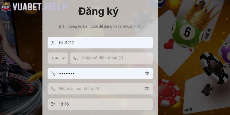 Đăng ký VUABET siêu thuận tiện