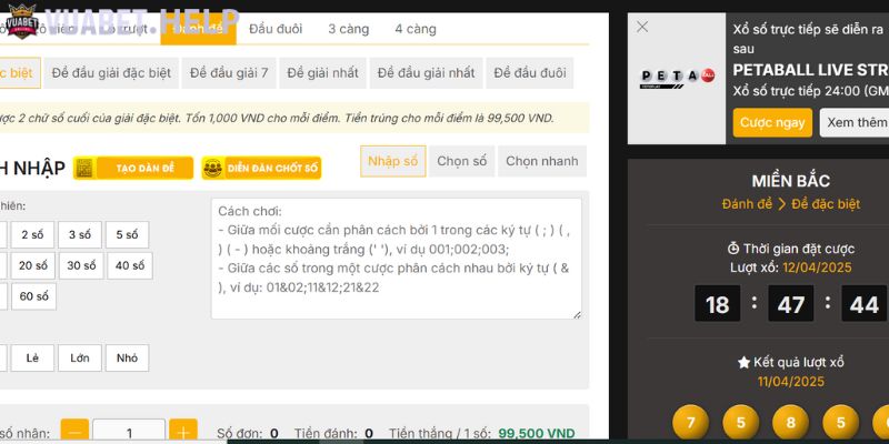 Soi cầu theo giải đặc biệt