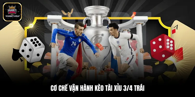 Cơ chế vận hành kèo tài xỉu 3/4 trái