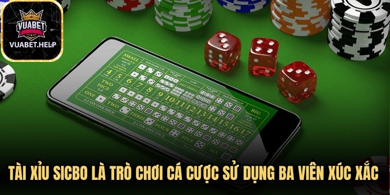 Tài xỉu sicbo là một trò chơi cá cược sử dụng ba viên xúc xắc để xác định kết quả