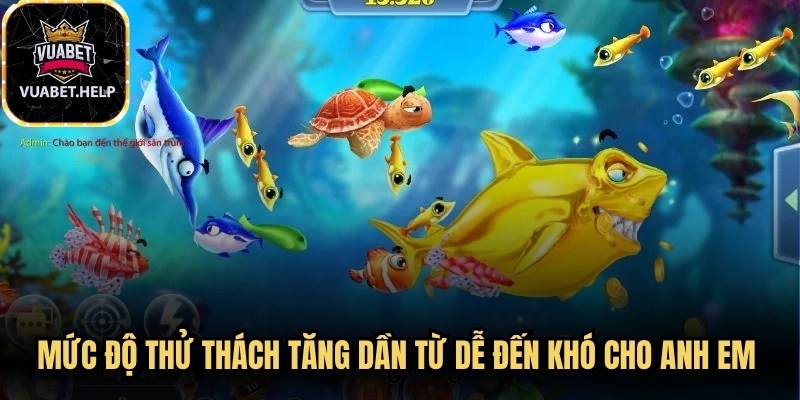 Mức độ thử thách tăng dần từ dễ đến khó cho anh em không nhàm chán