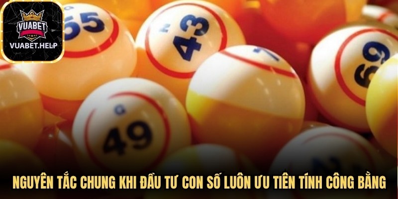 Nguyên tắc chung khi đầu tư con số luôn phải ưu tiên tính công bằng