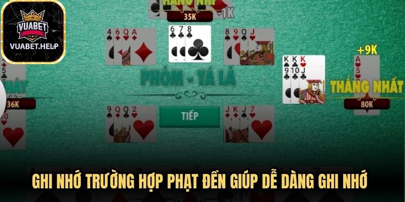 Ghi nhớ trường hợp phạt đền giúp dễ dàng ghi nhớ khi tham gia bàn cược