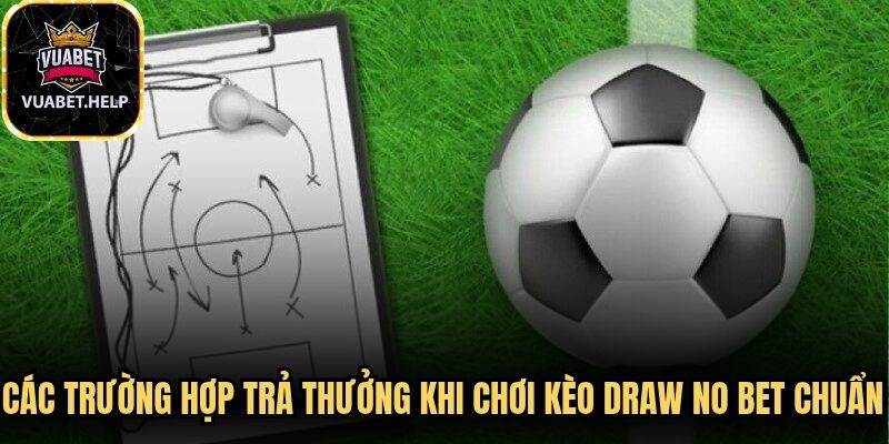 Các trường hợp trả thưởng khi chơi kèo draw no bet chuẩn